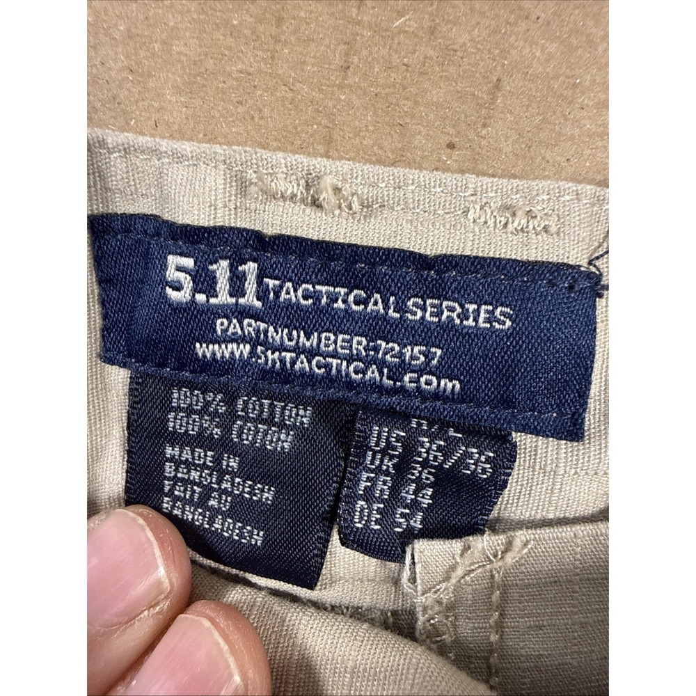 5.11 Tactical Mens Taclical Ripstop‎ Pants Khaki Size 36x36 (Inseam 32) - Picture 2 of 7